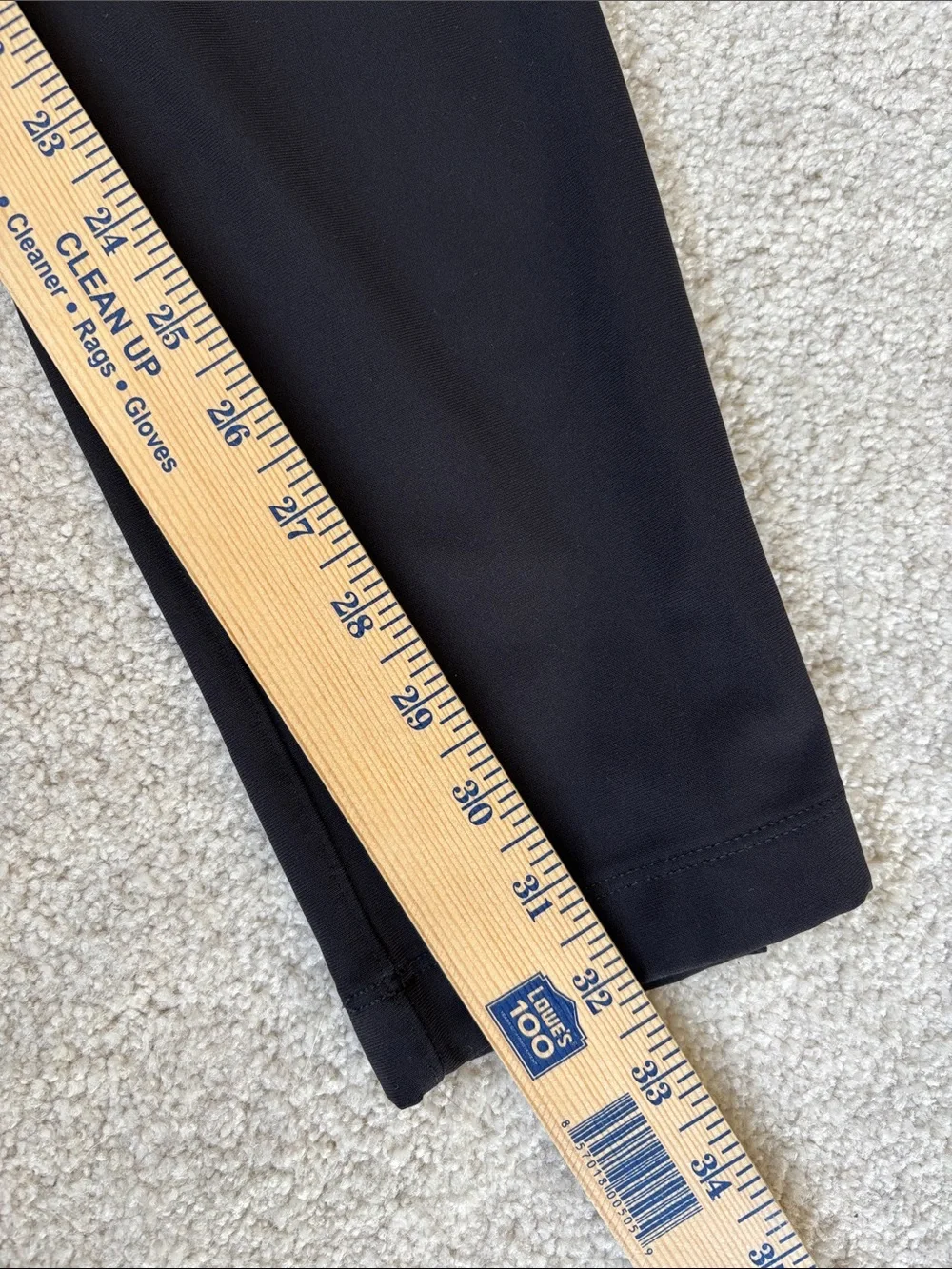 Lululemon ABC Warpstream Slim Fit Pants Golf Chino LM5AQZS Black Mens Size 30